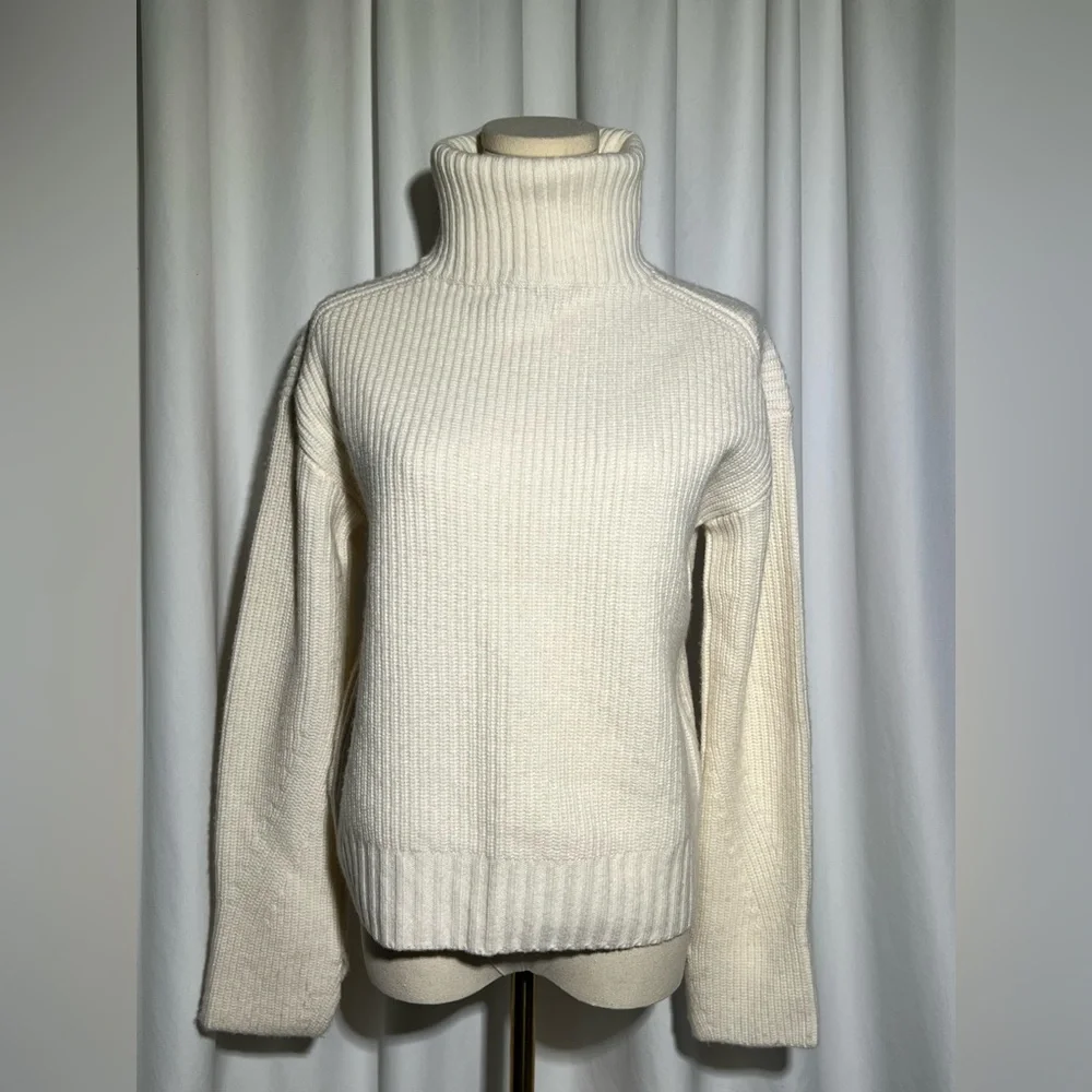 Veronica Beard Ecru Matilda Wool Cashmere Sweater | XS - Picture 9 of 13